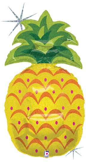 *Pineapple Super Shape Foil Balloon, 37in - Hawaiian Luau Party - Fruit