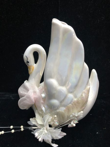 Ceramic Swan Figure