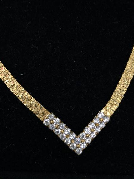 Gold Necklace, Bracelet, Earrings Set, Women's - Fashion Costume Jewelry