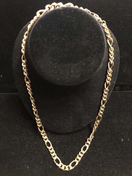 22in Fake Gold Chain, Men's Costume Jewelry