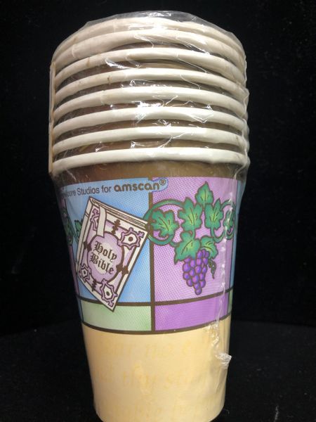 Communion, Confirmation Party Cups, 9oz - 8ct - Heavenly Light