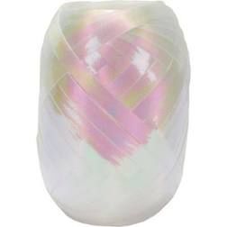*Iridescent White Curling Ribbon Roll, 75ft