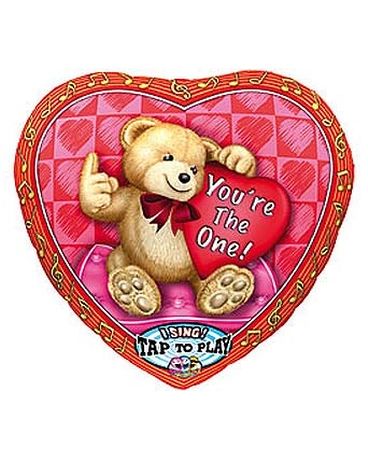 You're The One! Musical Foil Balloon, Sing A Tune, Red, 28in