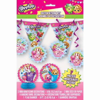 *Shopkins Birthday Party Decorating Kit, 7pcs