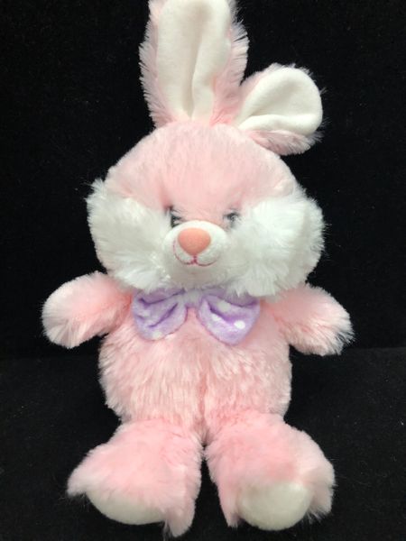 Pink Furry Easter Bunny Rabbit Plush, 7in - Easter Gifts