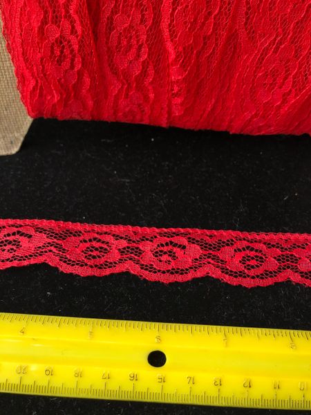 Red Lace, 20yds - Flat Lace