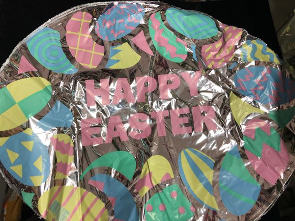 Happy Easter Egg Shape Foil Balloon, 18in