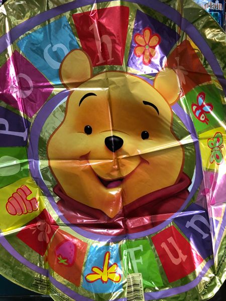 Rare - Winnie the Pooh Balloon - "Pooh Fun" Foil Balloon, 18in