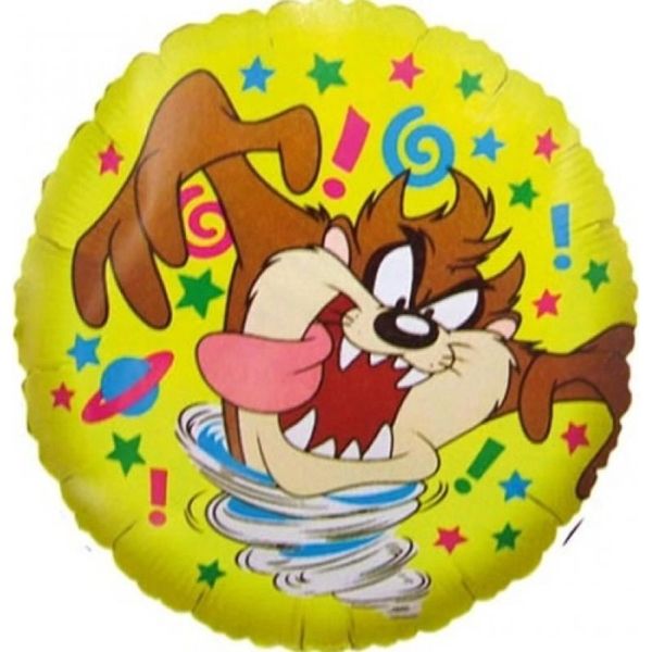 (#C10) Rare Looney Tunes Tazmanian (Taz) Devil Foil Balloon, 18in