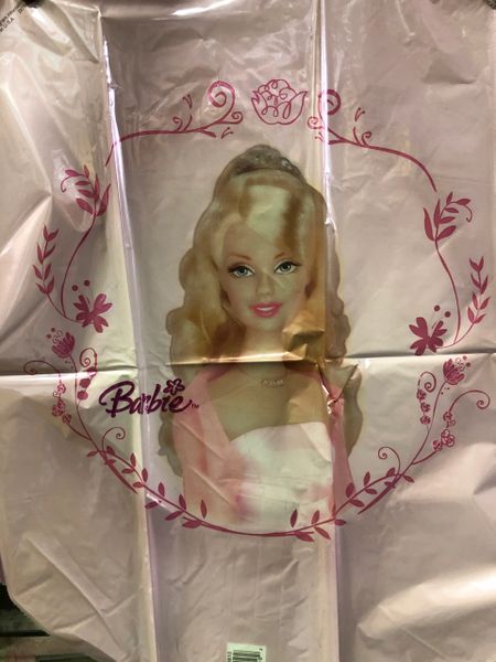 BOGO SALE - Rare Barbie Foil Balloon, 18in - Light Pink - Party Sale