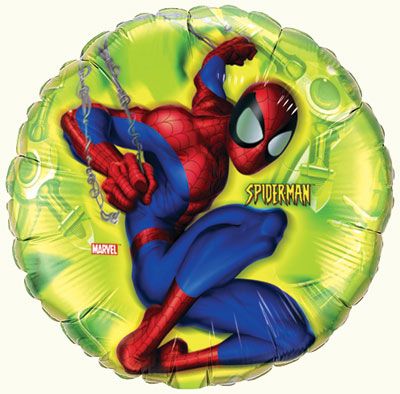 (#C20) Marvel Spider-Man Birthday Party Foil Balloon, Lime Green, 18in - Discontinued (Spiderman)