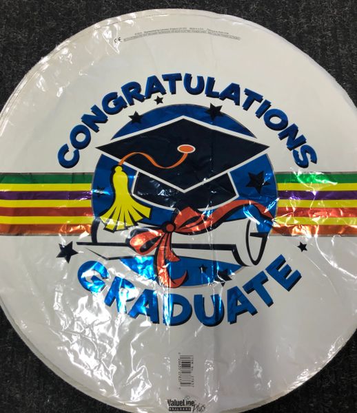 Congratulations Graduate, Graduation Cap Foil Balloon, 18in