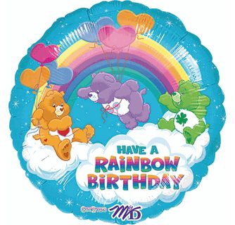 Rare Care Bear Foil Birthday Balloon, 18in - Discontinued