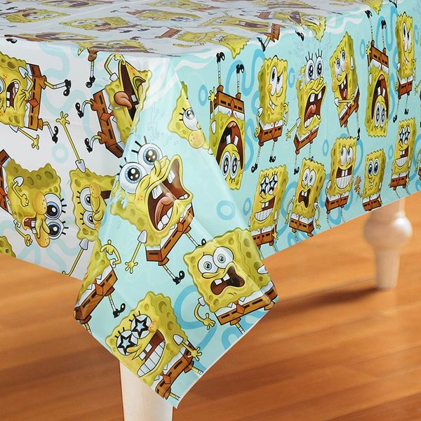 Rare - BOGO SALE - SpongeBob SquarePants Birthday Party Table Covers - 54x96in