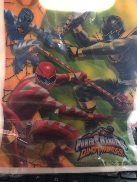 2 pkgs Power Ranger Dino Thunder Birthday Party Favor Loot Bags, 16 bags