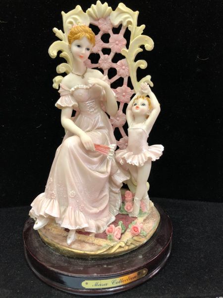 Mother & Ballerina Girl Figurine, Pink, 12in - Ballet Recital Gifts - Mom Gifts