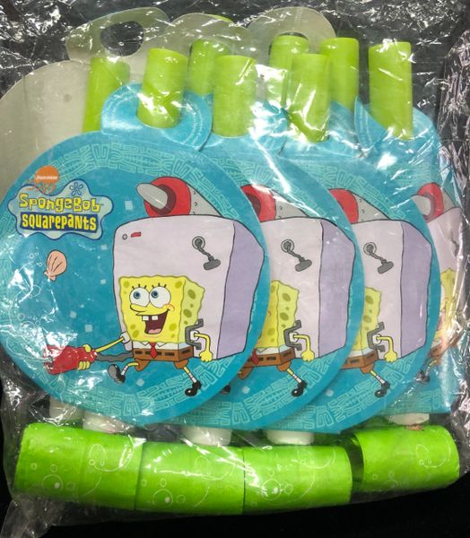 Rare SpongeBob SquarePants Birthday Party Blowouts, 8ct