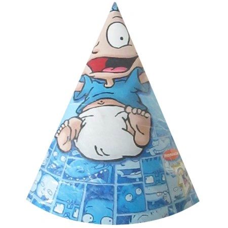 Rare Rugrats Birthday Party Cone Hats, 8ct