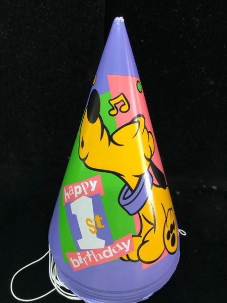 *Rare Vintage Disney Babies 1st Birthday Party Cone Hats, 8ct - First Birthday