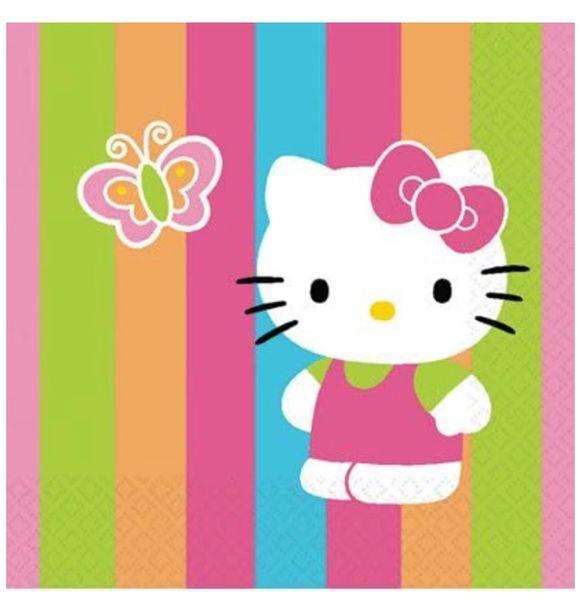 Rare Hello Kitty Birthday Party Luncheon Napkins - 16ct