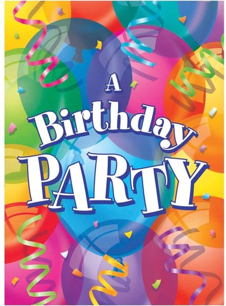 *Brilliant Jubilee Happy Birthday Packaged Invitations. 8ct