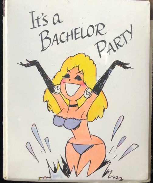 Vintage Bachelor Party Packaged Invitations - Stripper