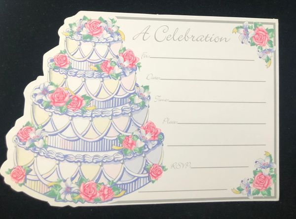 *Wedding, Bridal Shower Packaged Party Invitations, 8ct