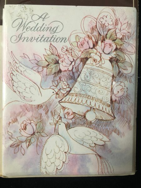 BOGO SALE - Wedding Bell & Doves Packaged Invitations, 8ct - Party Sale