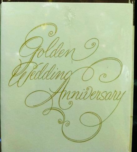 BOGO SALE - 50th Golden Wedding Anniversary Packaged Invitations, 8ct - Party Sale