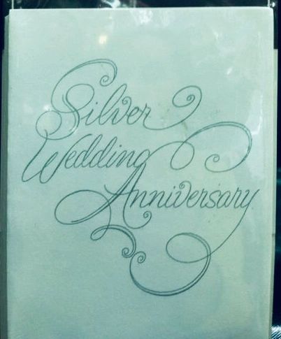*25th Silver Wedding Anniversary Packaged Invitations, 8ct