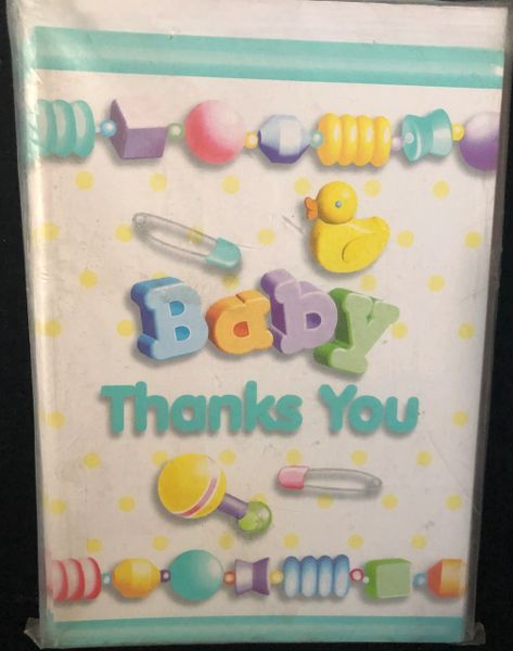 *Bliss Baby Shower Packaged Invitations & Thank You Cards Set, 8ct each