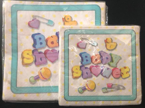 BOGO SALE - Bliss Baby Shower Beverage & Luncheon Party Napkins