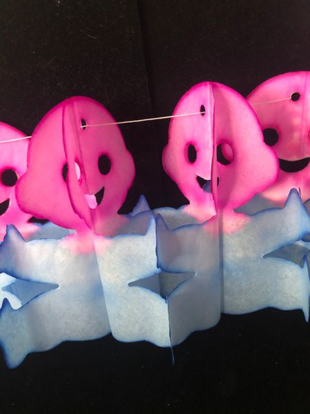 Pink & Blue Baby Shape Garland Decoration, 8ft - Baby Shower