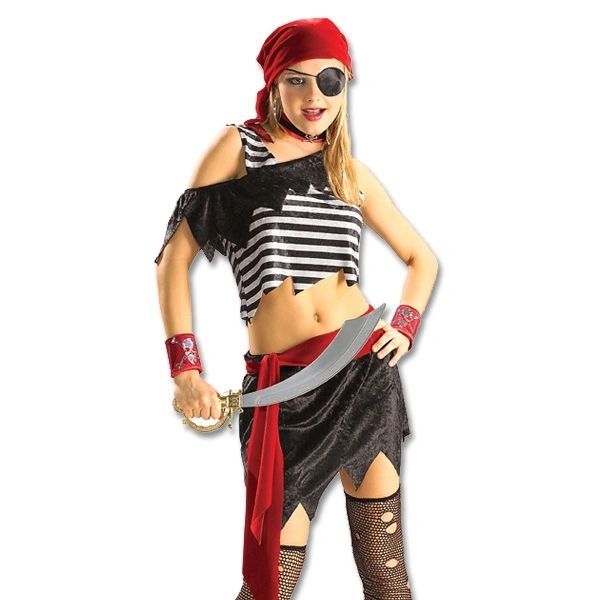 *Pirate Wench Girl Costume, Women's Size 2-6 - Halloween