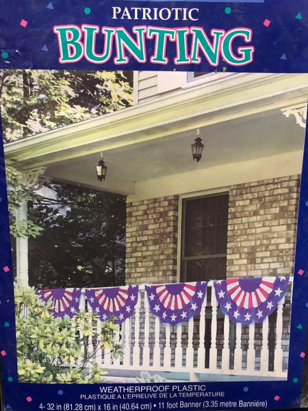 *Patriotic Bunting Party Garland Decoration, 11ft