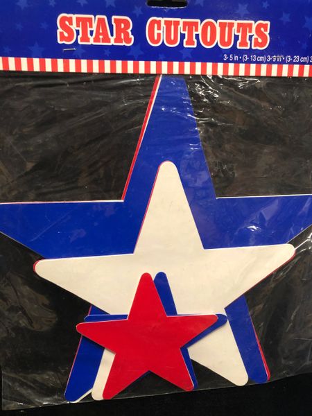 *Patriotic Star Cutouts Decorations