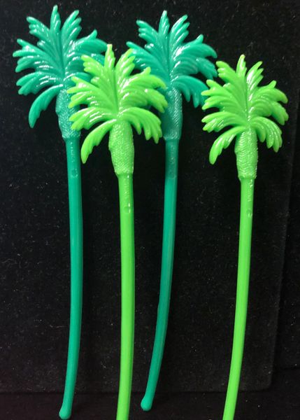 Luau Palm Tree Stir Stix, Drink Stirrer Sticks - 10ct, 6in - Hawaiian Luau Party