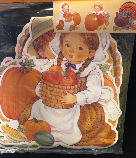 Thanksgiving Cutouts, Window Decorations 3ct - Style Varies