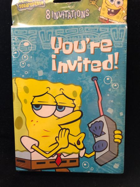 SpongeBob Birthday Party Invitations, 8ct - Discontinued