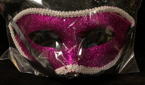 *Purple Glitter Masquerade Eyemask Costume Accessory - Halloween