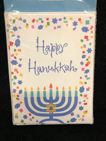 BOGO SALE - Happy Hanukkah Greeting Cards, 8ct - Chanukah Holiday Sale