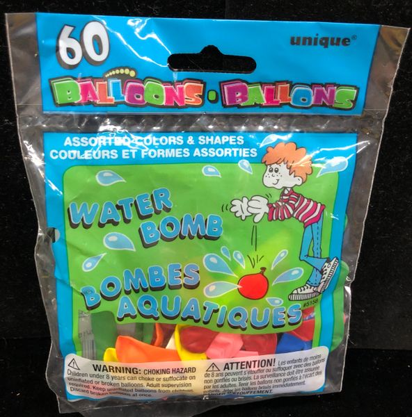 60 Water Balloons - Summer Fun