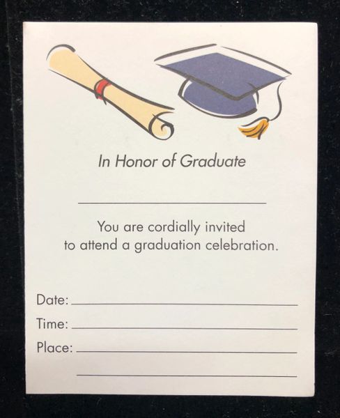 BOGO SALE - Graduation Cap & Diploma Packaged Invitations, 8ct - Graduation Invitations