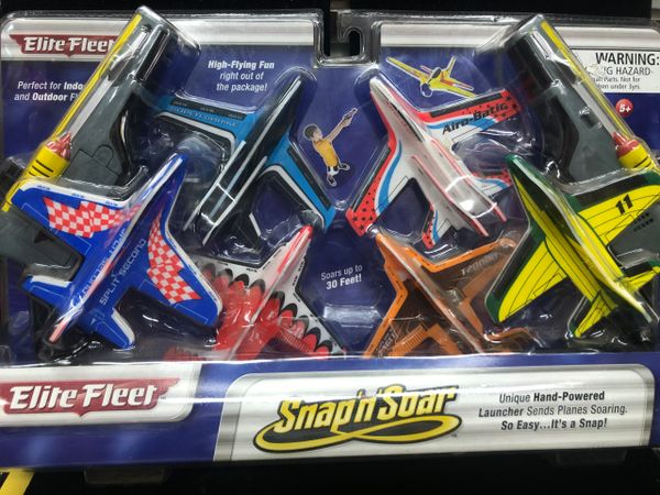 ELITE FLEET SNAP N SOAR (Includes Two Launchers and Six Planes) Toy Set