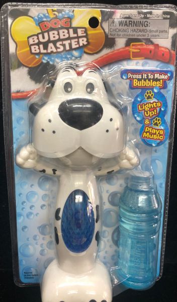 *Puppy Bubble Machine Blaster Toy - Lights Up & Plays Music