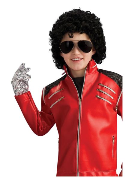 Kids Michael Jackson Silver Sequin Glove - Licensed - Purim - Halloween Sale