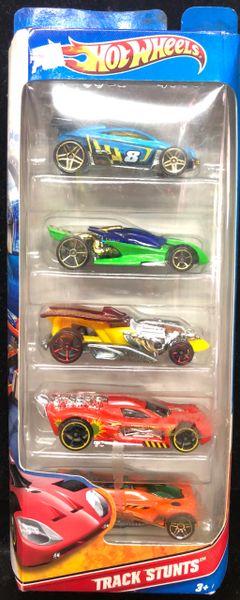 *Rare Hot Wheels Diecast Track Stunts Cars, 5 Pack Set - 2010 Collection