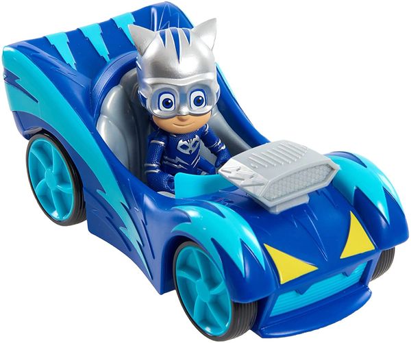 SALE - PJ Masks Cat Boy Speed Booster Cat Car, Vehicle and Figure - Toy Sale