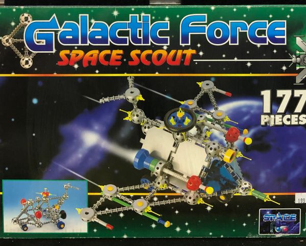 Rare Galactic Force Space Scout, 177 Pieces - Building Toys