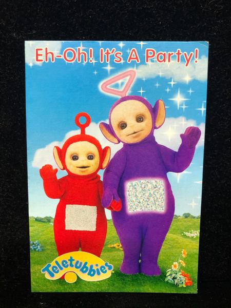 Rare Vintage Eh-Oh! It's A Party Teletubbies Birthday Invitations, 8ct, 1997 - Discontinued